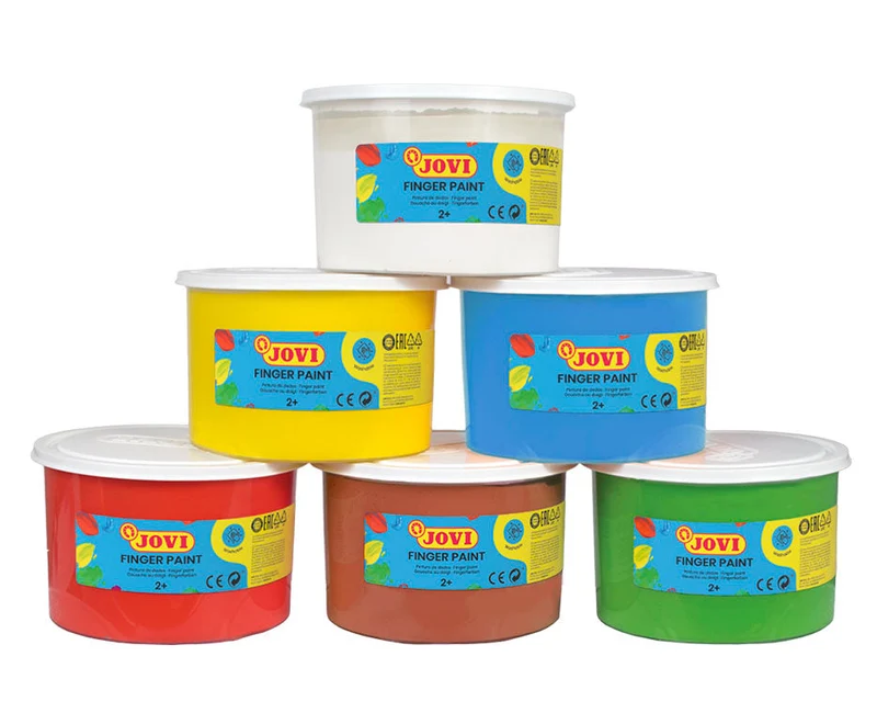 Colori a dita JOVI 6 x 500 ml - set da 6 pz