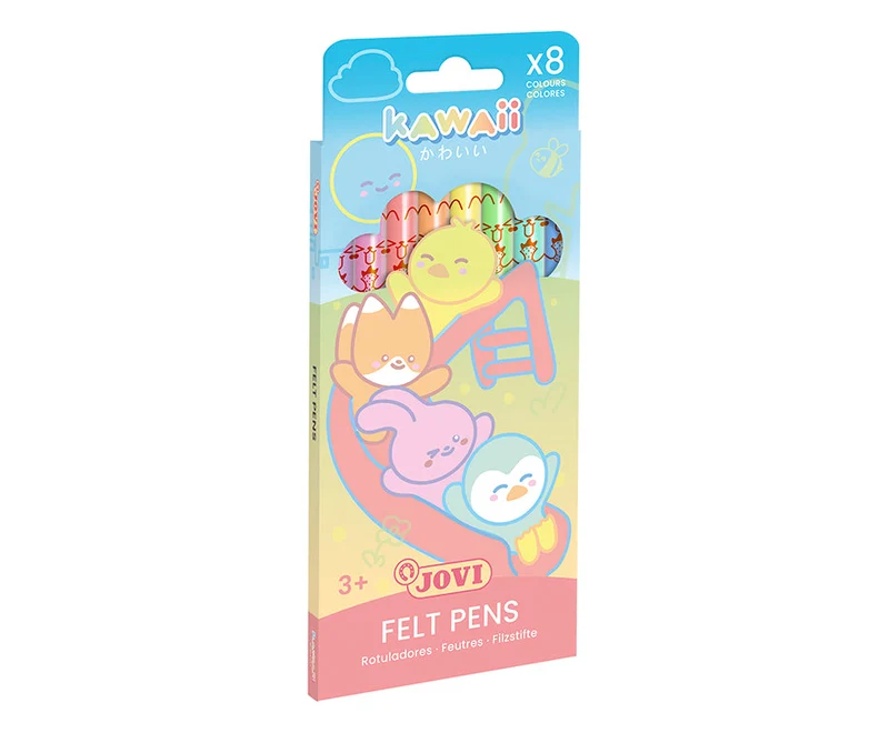 Dječji flomasteri JOVI Kawaii / set od 8 kom - 3 mm