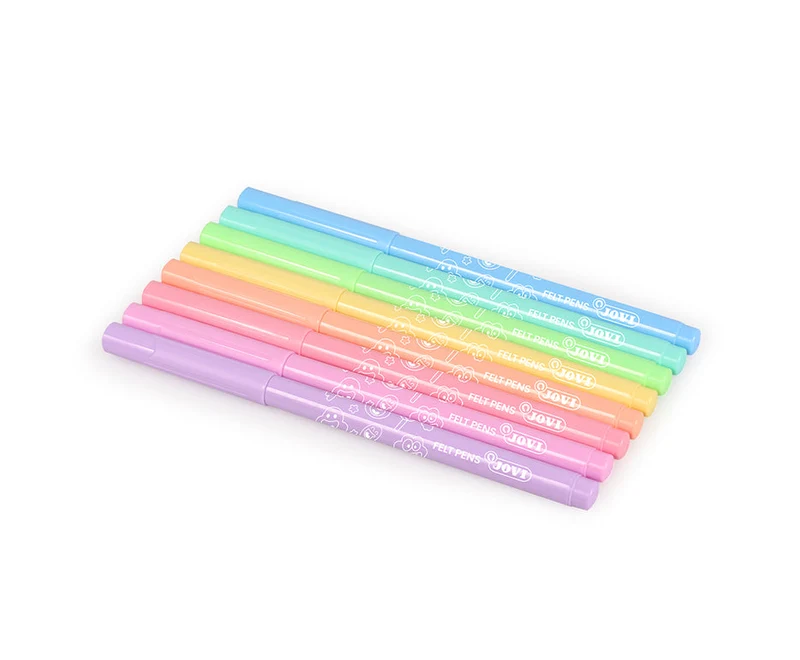 Otroški flomastri JOVI tanki pralni pastelni 3 mm / set 8 kosov