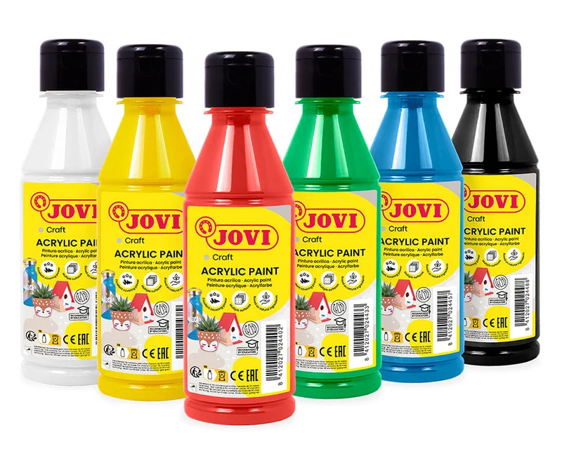 Sada 6 akrylových farieb JOVI Jovidecor 6 x 250 ml variant A