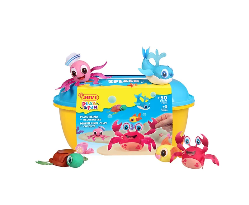 Set plastelina JOVI Play&Fun Splash 360 g v kovčku