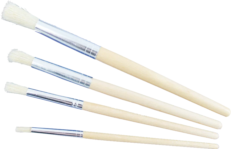 Pentart Schablonierpinsel-Set, 4-tlg.