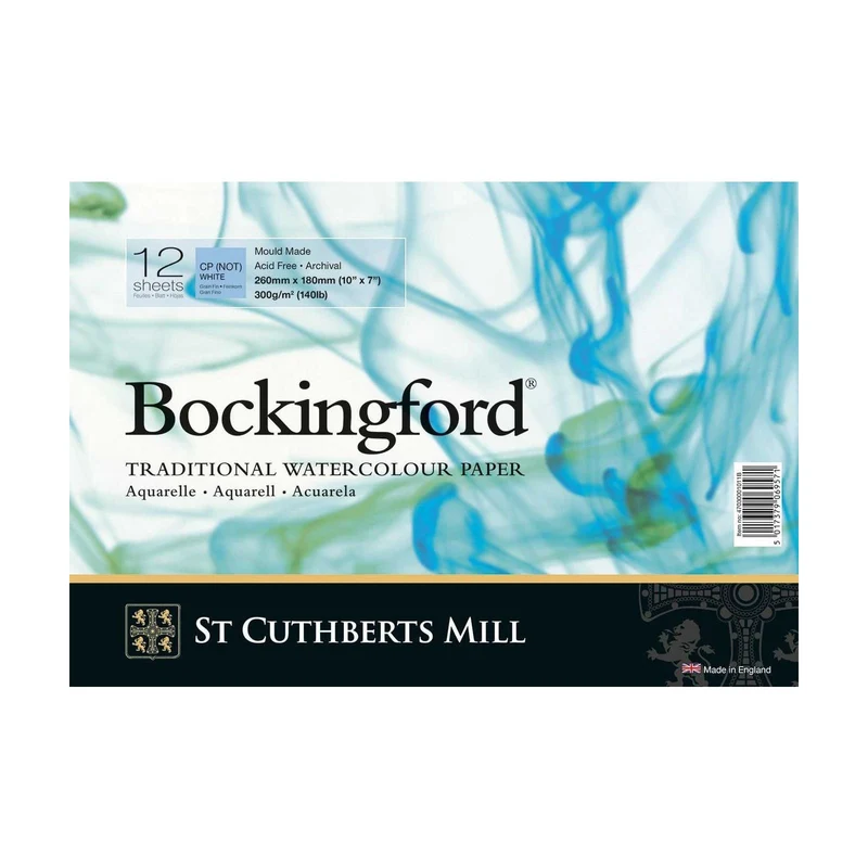 Akvarelni blok CANSON St Cuthberts Bockingford 300 g/m² 12 listov spirala 18 – 41 cm