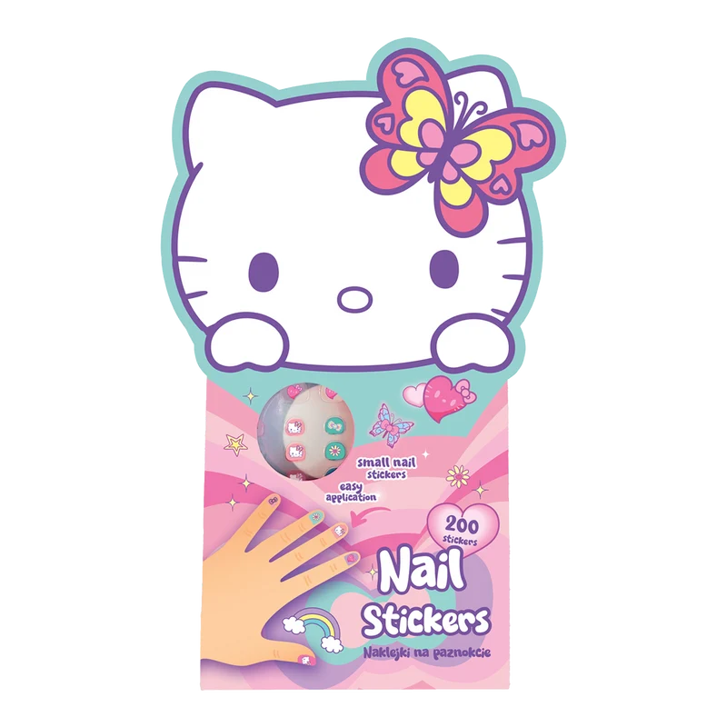 Colorino αυτοκόλλητα νυχιών Hello Kitty, 200 τμχ, διάφορα χρώματα