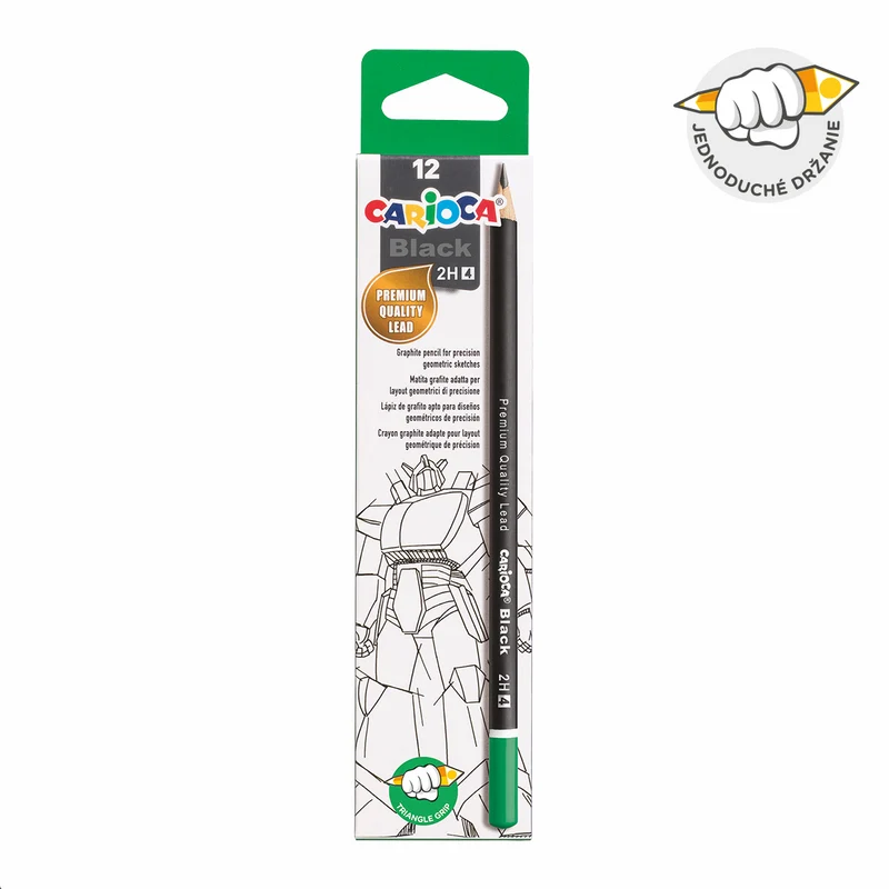 Carioca Dreikant-Bleistift Black, 12 Stk.