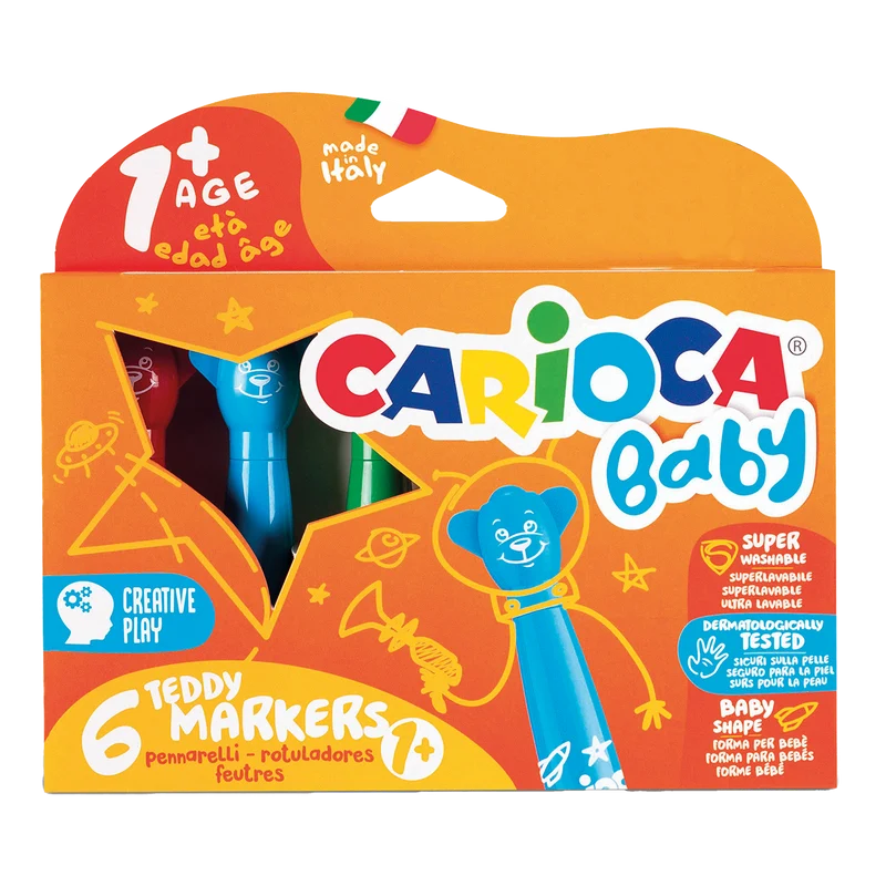Pennarelli Carioca Baby punta tonda, colori assortiti