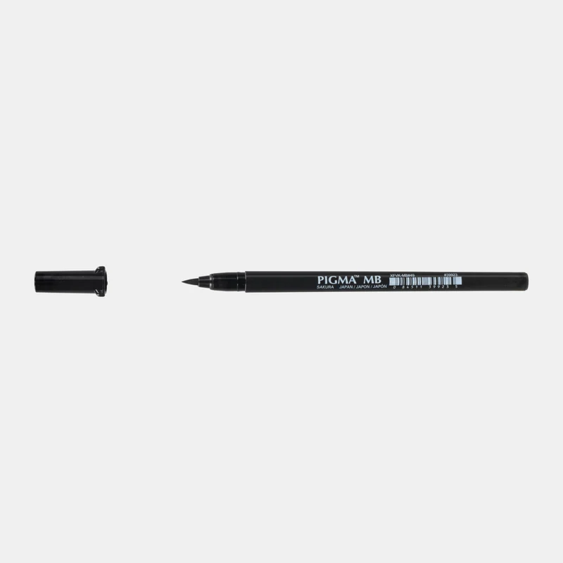 Калиграфско перо SAKURA Pigma Brushpen Medium черно