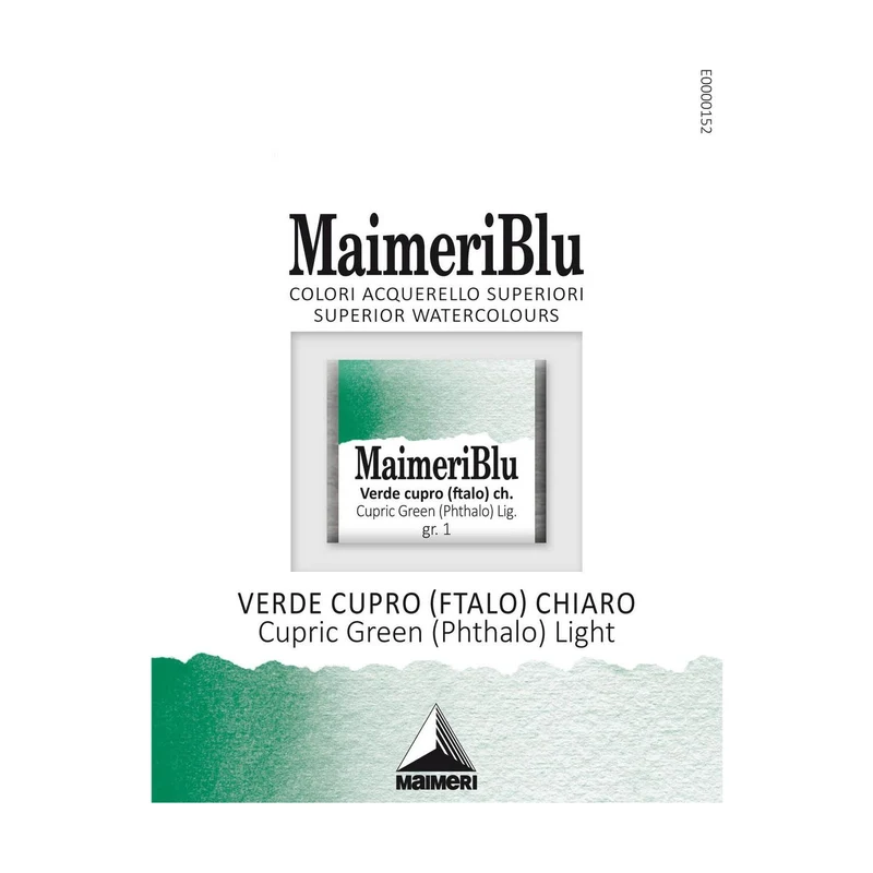 Χρώμα ακουαρέλας MAIMERI Blu – half pan 1.5 ml