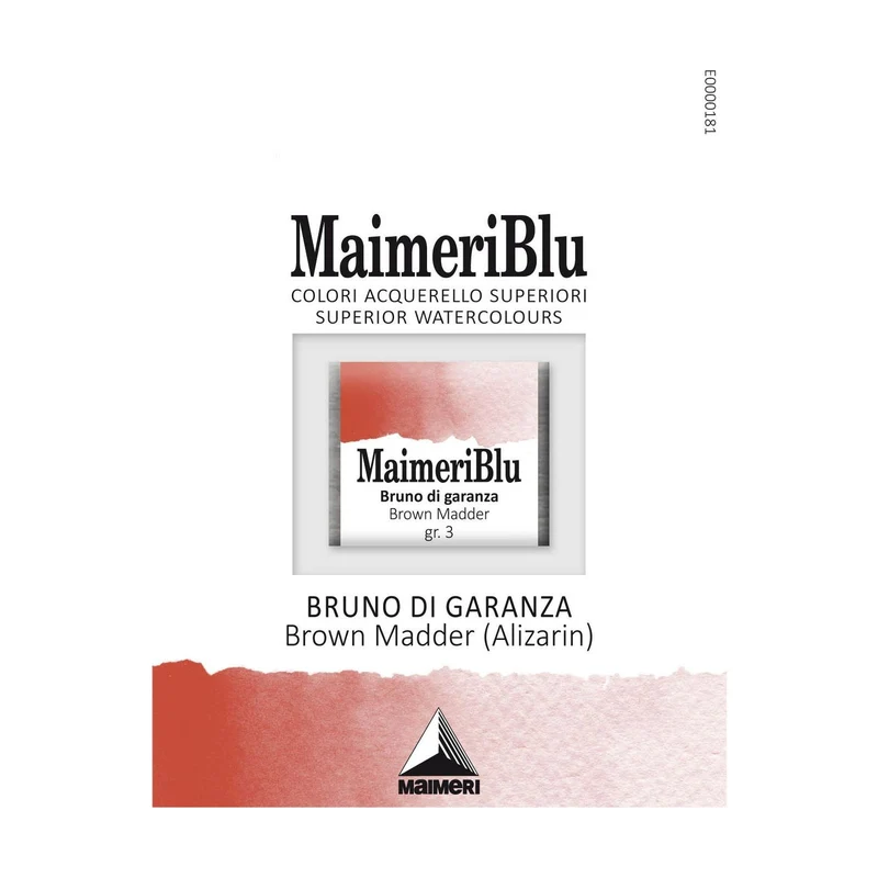 Akvarelna barva Maimeri Blu – polovična posodica 1,5 ml