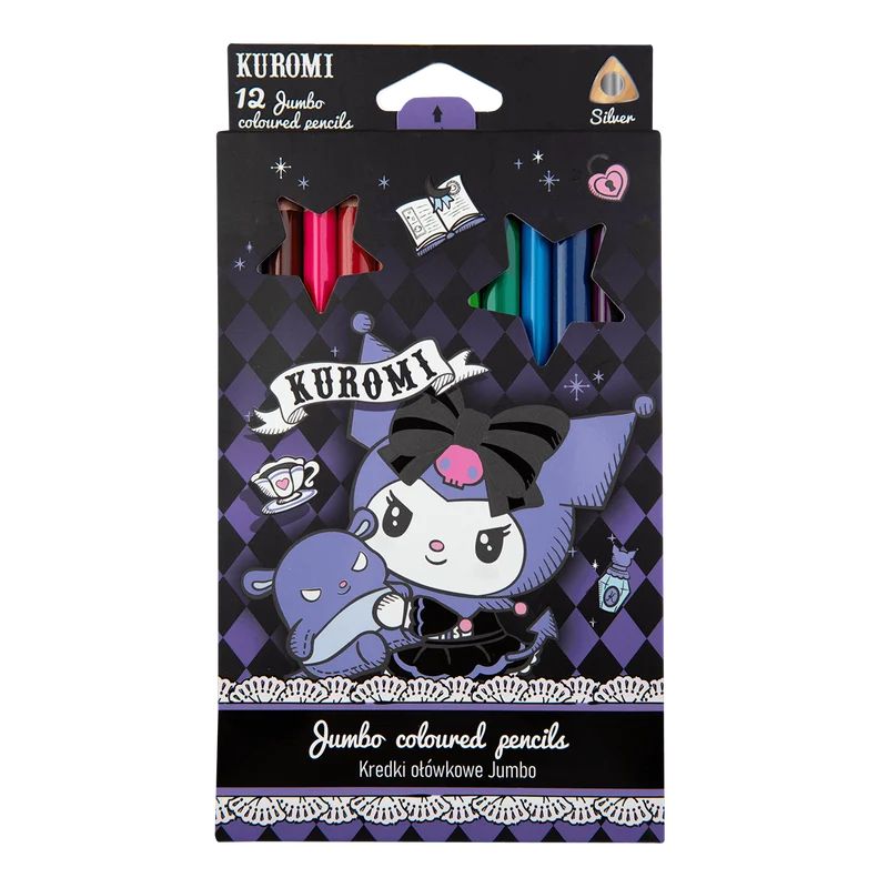 Dreikant-Buntstifte Colorino JUMBO Kuromi, 12 Farben
