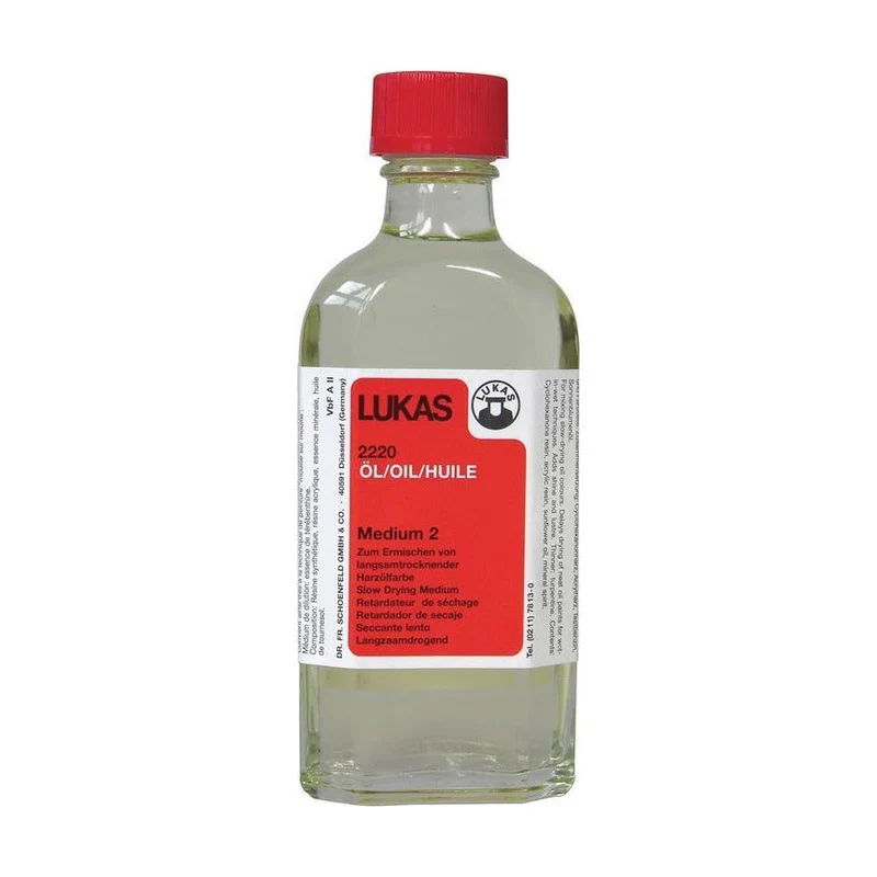 Malmittel LUKAS Medium 2 für Nass-in-Nass Ölmalerei 125 ml