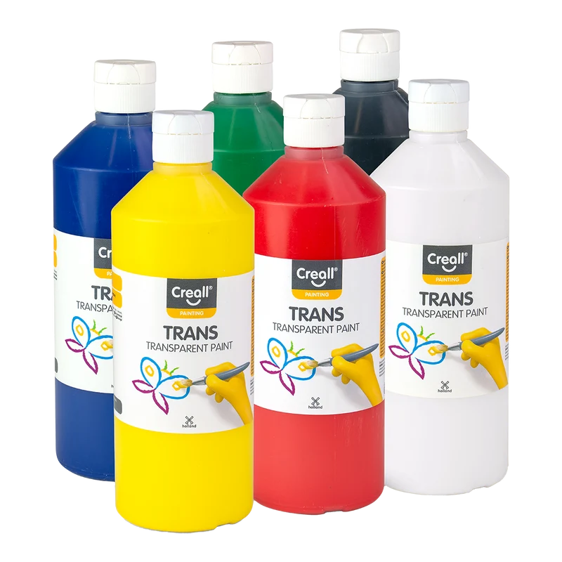 Creall set transparentnih boja Trans, 6 × 500 ml