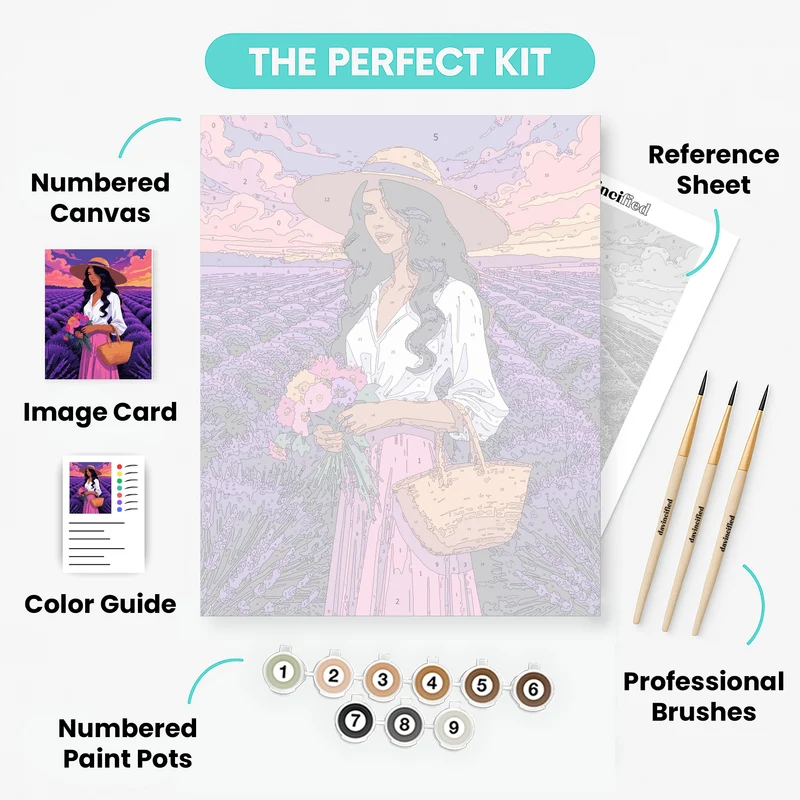 Lavender Field Beauty - Paint by Numbers Kit