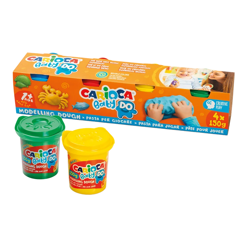 Carioca masa za modeliranje Baby Do 1+, 150 g, mešane barve