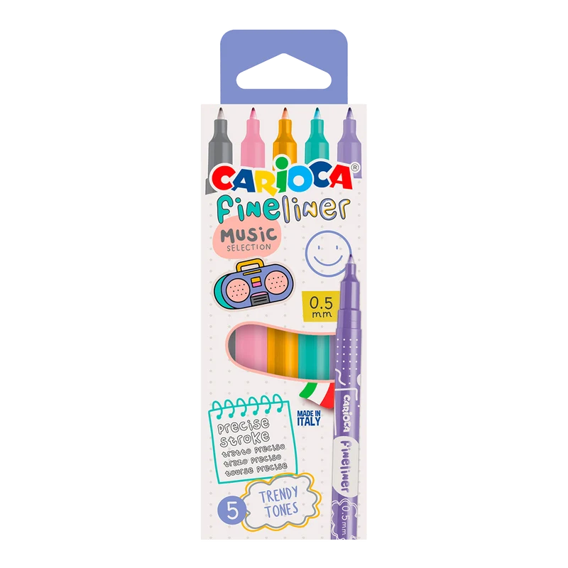 Carioca Fineliner 0,5 mm, Farbmix