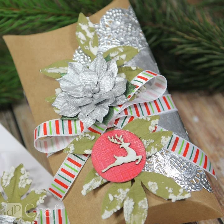 Set of 15 Cardboard Christmas Stickers