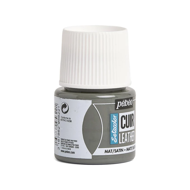 Pebeo - Setacolor Leather Paint 45ml - Concrete Grey