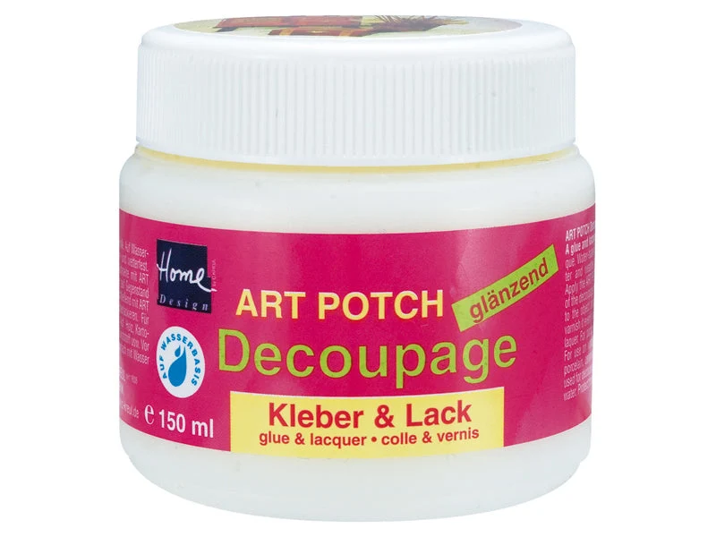 ART POTCH Decoupage Gloss Varnish and Glue for Decoupage, 150 / 250 ml