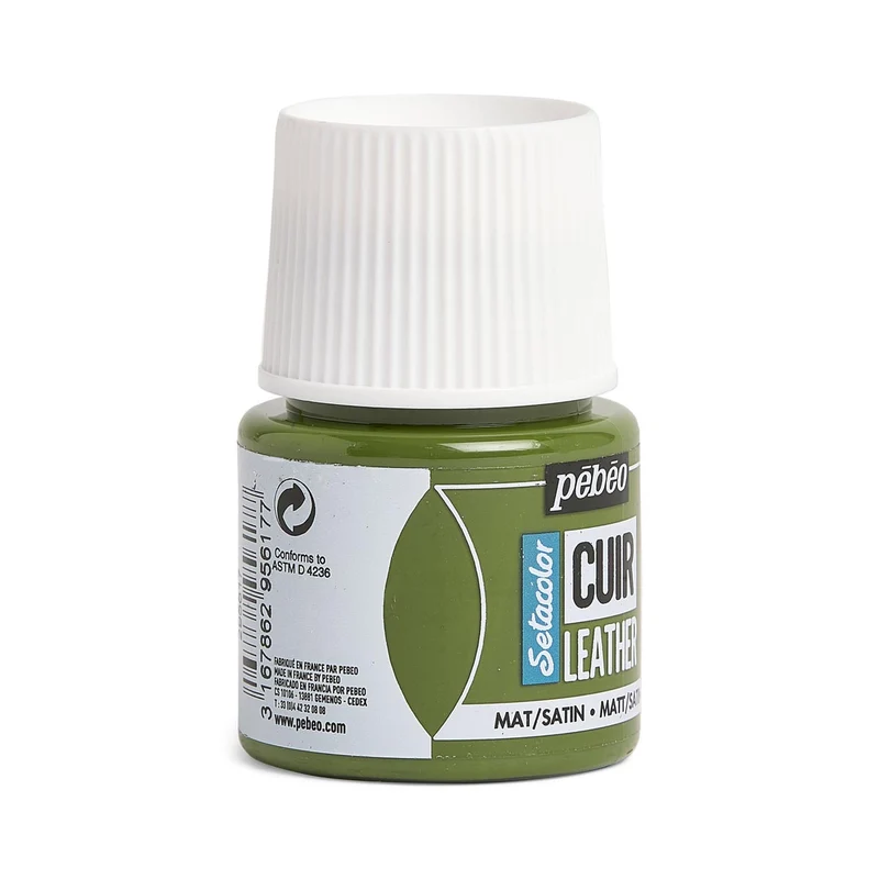 Pebeo - Setacolor Leather Paint 45ml - Khaki Green