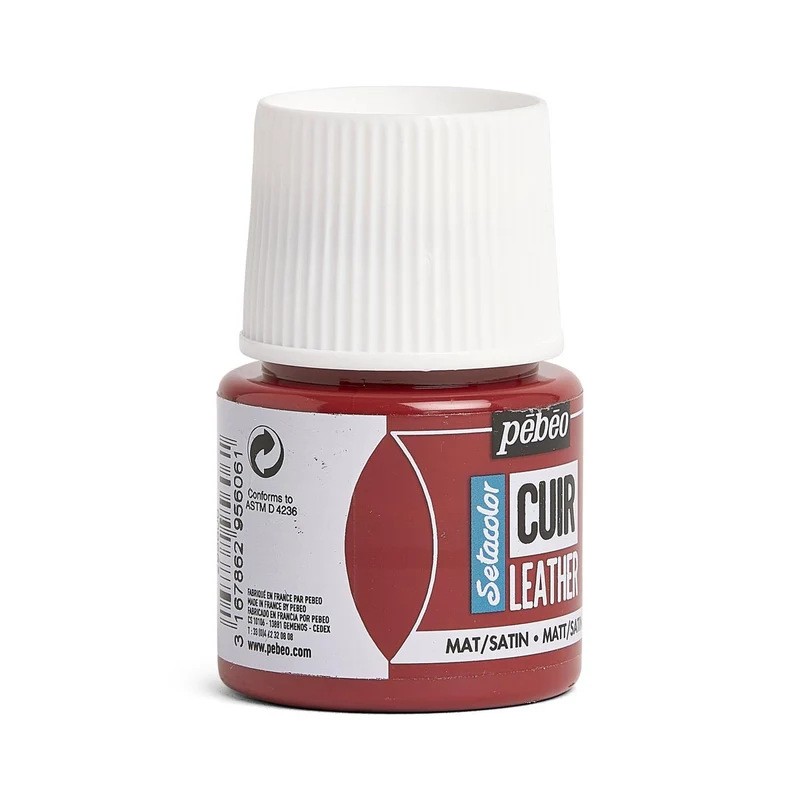 Pebeo - Setacolor Leather Paint 45ml - Deep Red