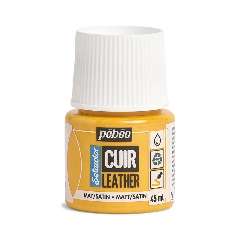 Pebeo - Setacolor Leather Paint 45ml - Sunflower Yellow