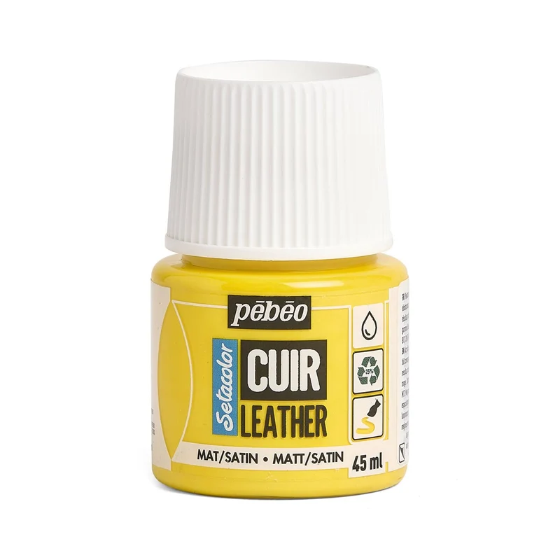 Pebeo - Setacolor Leather Paint 45ml - Vivid Yellow
