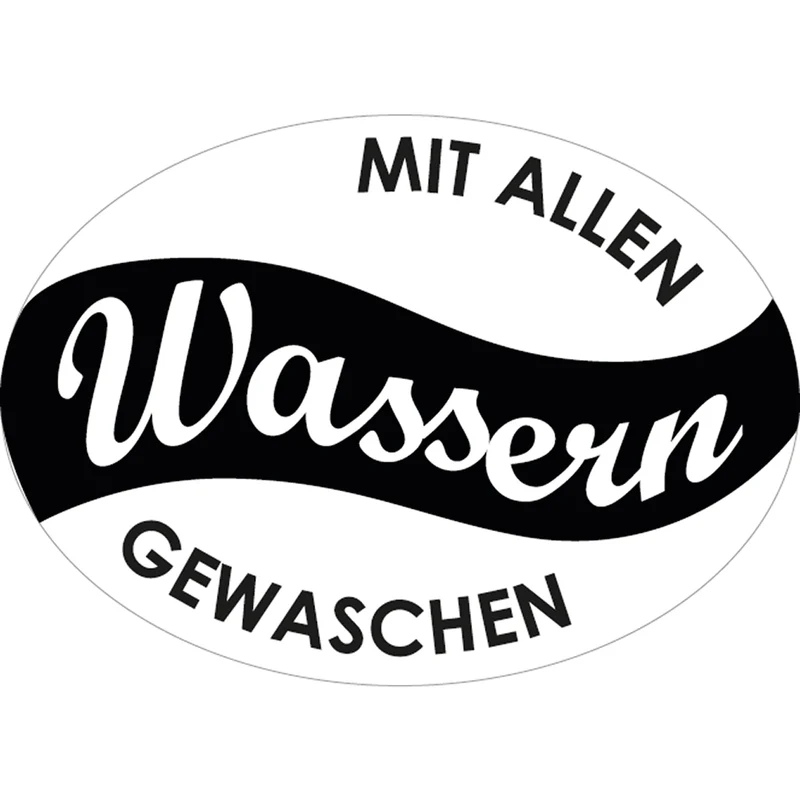Label zum Eingießen für Seife