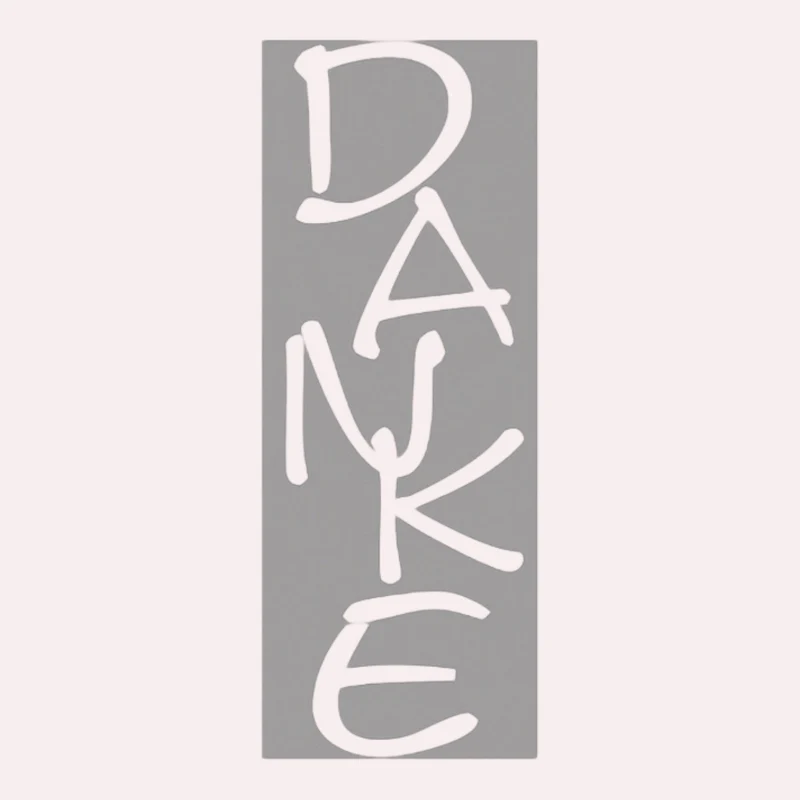 Rayher Holzstempel Danke , 3 × 7 cm
