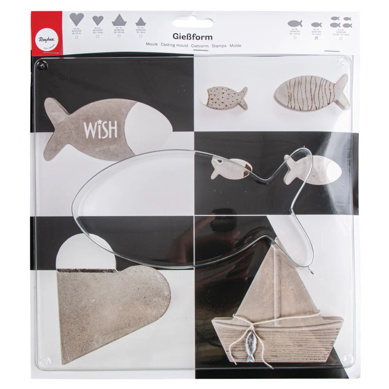 Gießform Fische versch. Größen