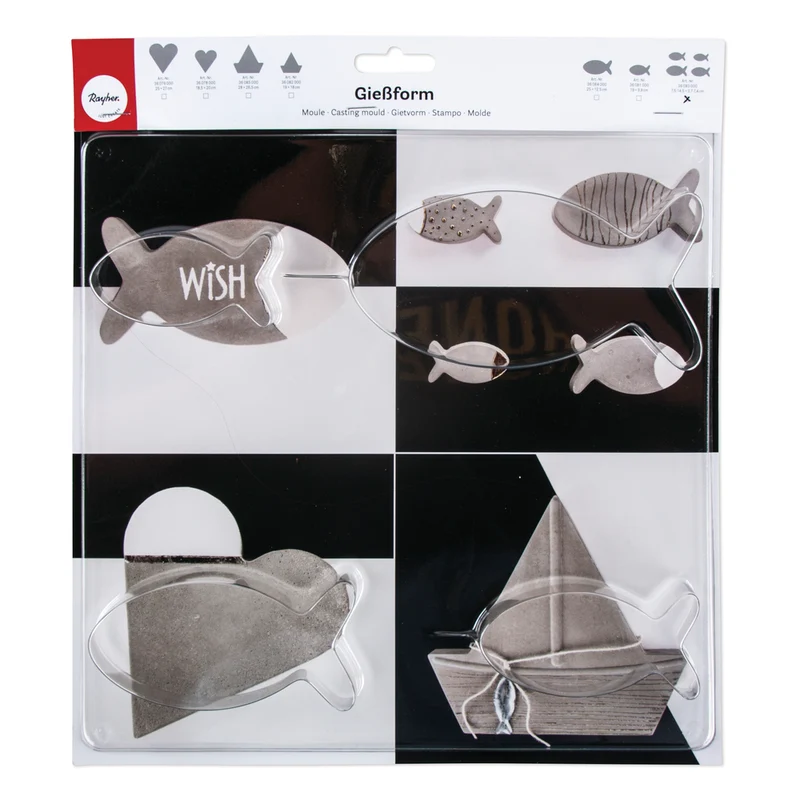 Gießform Fische versch. Größen