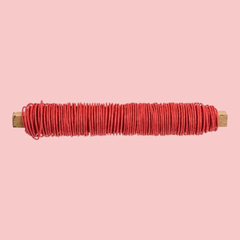 Papierwickeldraht Rot– 0,8 mm x 22 m