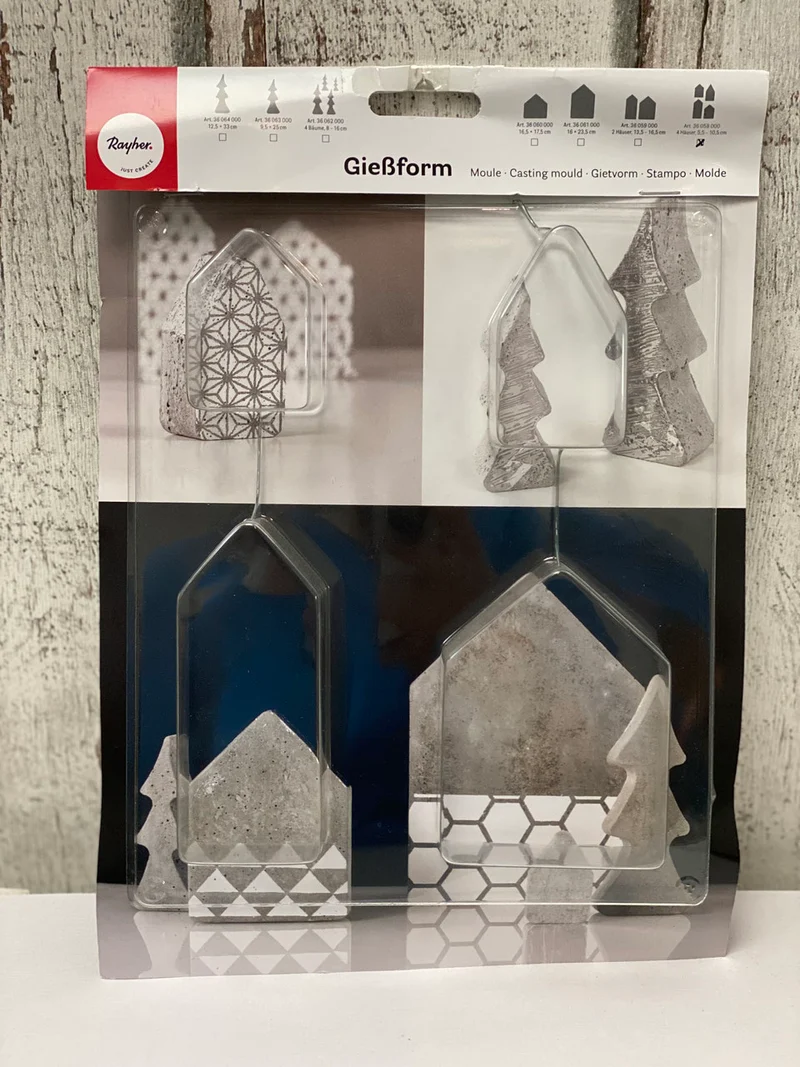Gießform Haus verschiedene