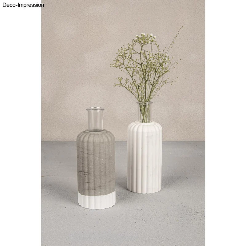 Gießform Vase geriffelt