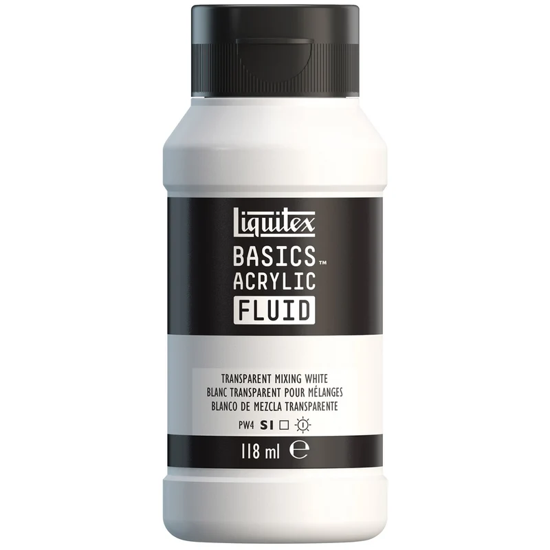 Liquitex Basics Fluid Acrylic 118ml - Transparent Mixing White S1