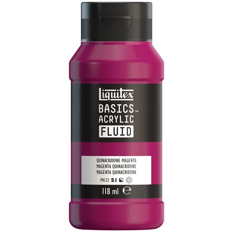 Liquitex Basics Fluid Acrylic 118ml - Quinacridone Magenta S1
