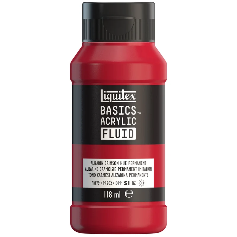 Liquitex Basics Fluid Acrylic 118ml - Alizarin Crimson Hue Permanent S1