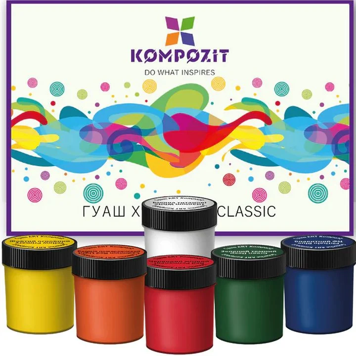 Kompozit CLASSIC Gouache Paint Set, 6 x 20 ml