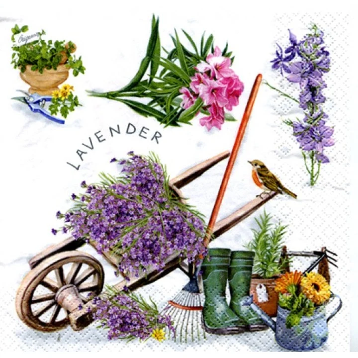 Gardening Decoupage Napkins - 1 pc