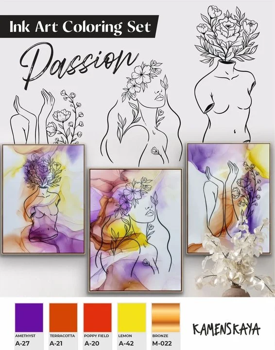Kamenskaya Ink Set 'Passion'