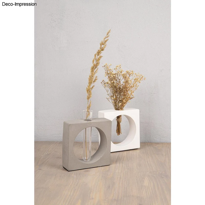 Gießform Vase Quadrat mit Kreisausschnitt