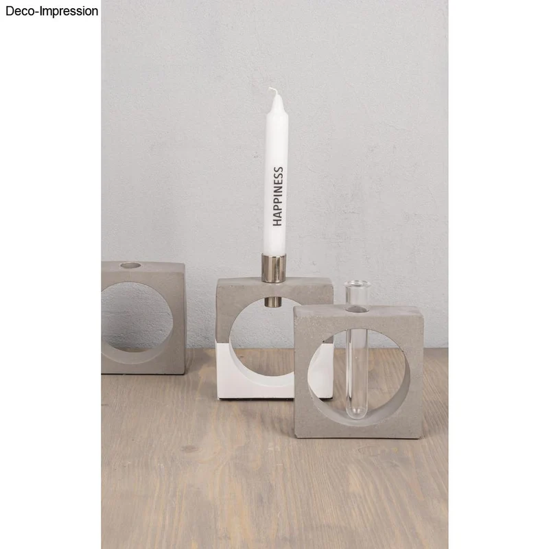 Gießform Vase Quadrat mit Kreisausschnitt