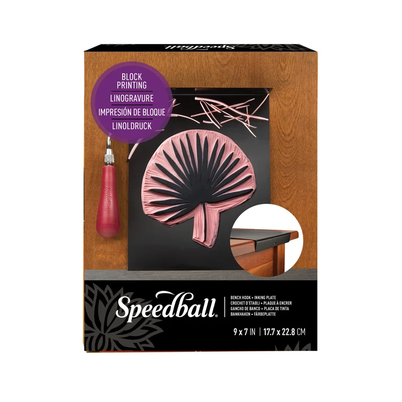 Speedball - Block Printing Inking Plate Bench Hook - 23x18cm