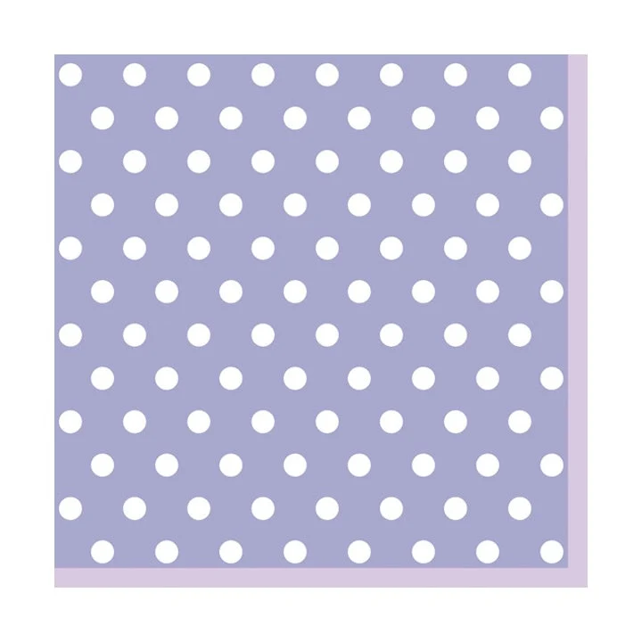 Decoupage Napkins - Purple with Dots - 1 pc