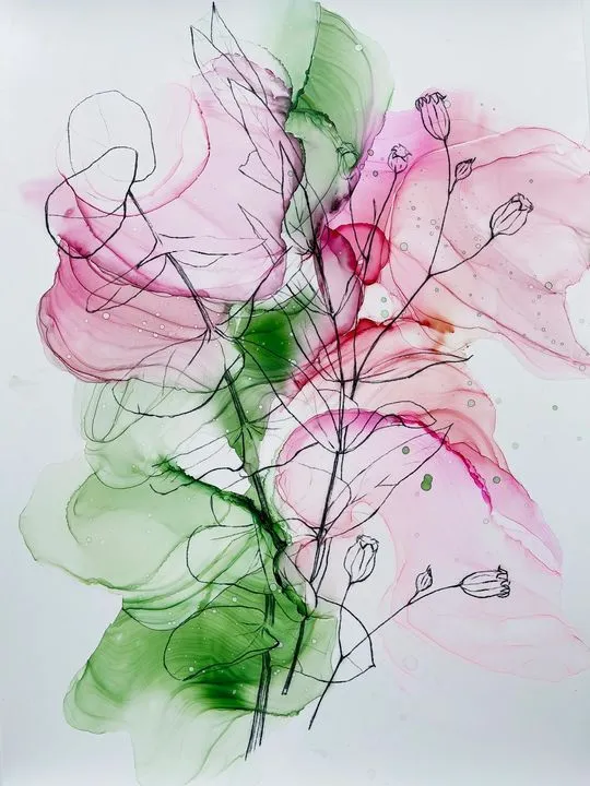 Kamenskaya 'Summer Flowers' Ink Set