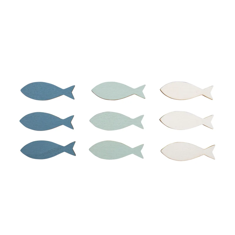 Streuteile Fisch blau