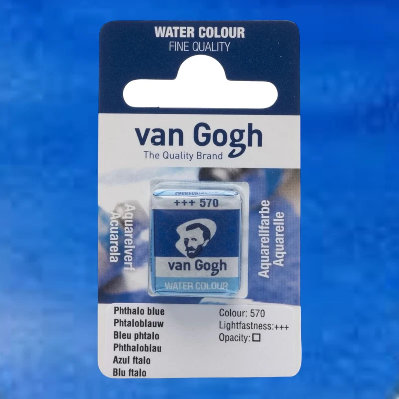 Van Gogh Aquarellfarbe Näpfchen Phthaloblau 570