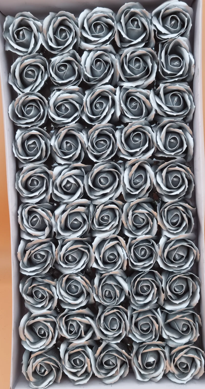 Seifenblume "Rose 41" Silber