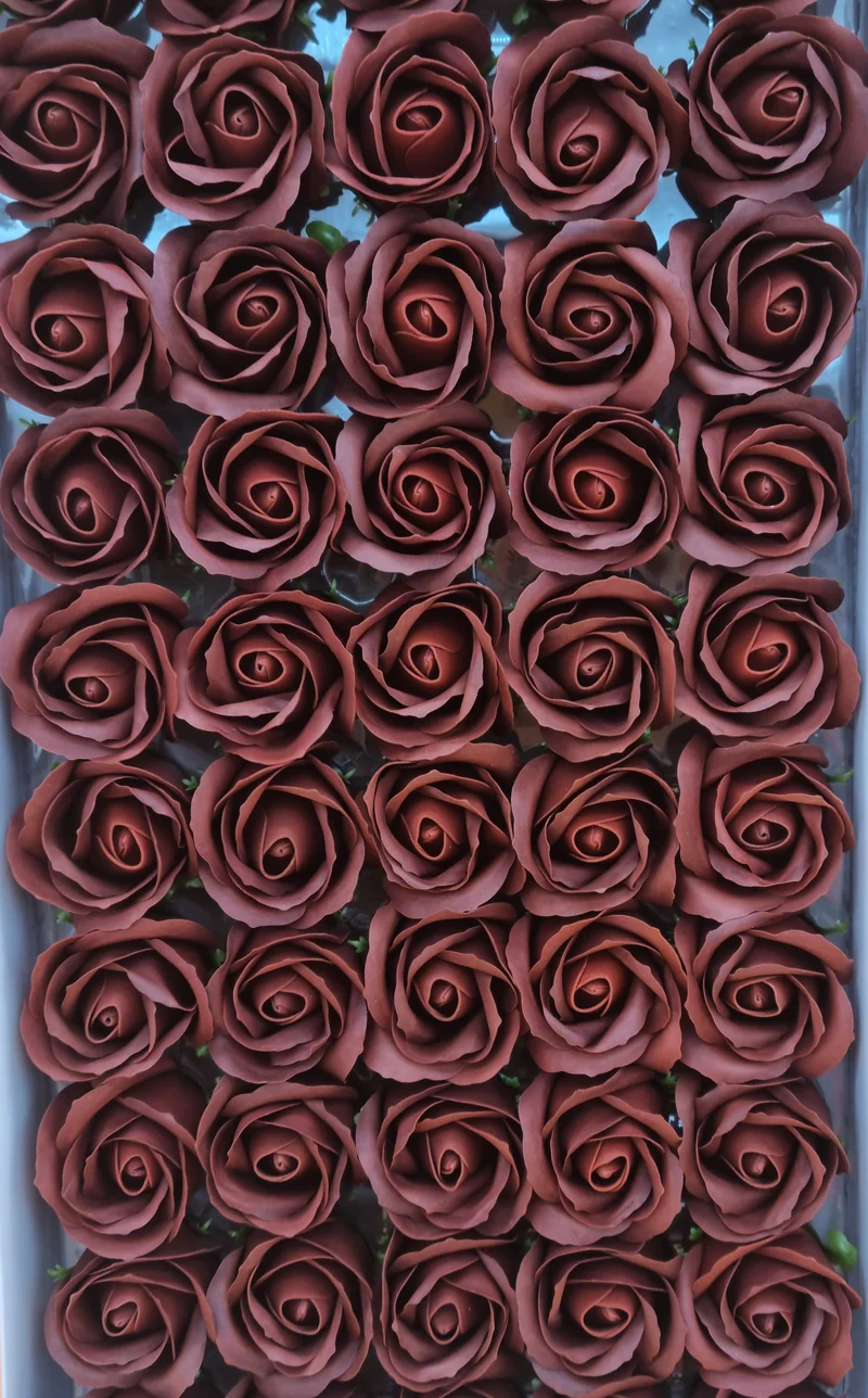 Seifenblume "Rose 24" Schokolade