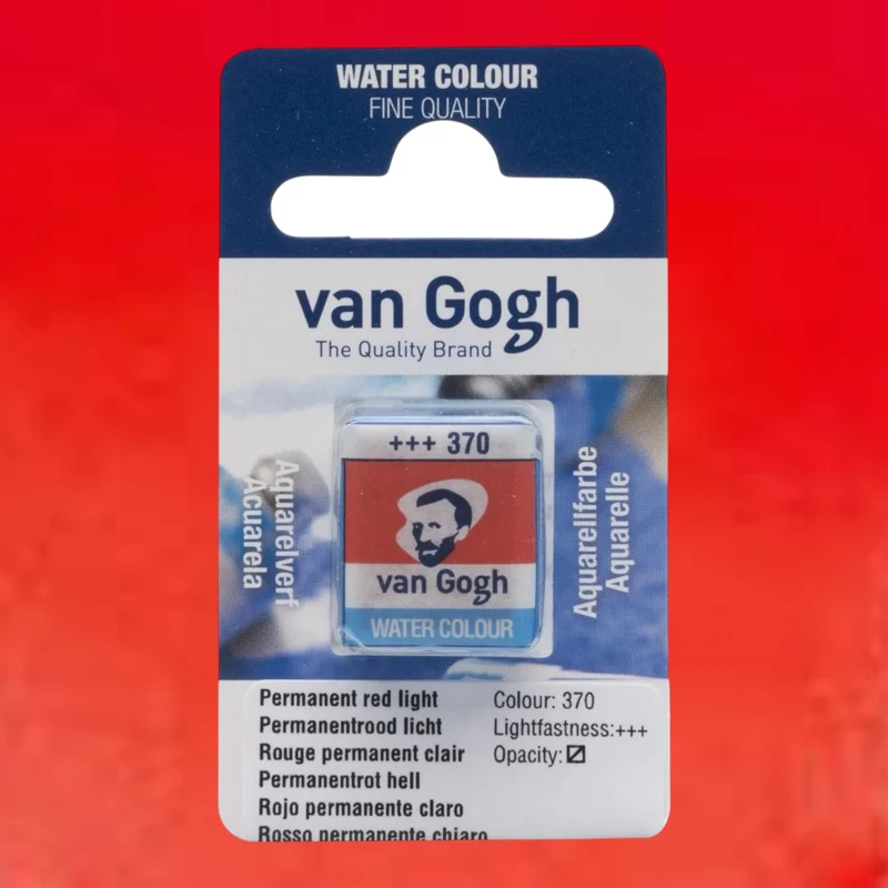 Van Gogh Aquarellfarbe Näpfchen Permanentrot Hell 370