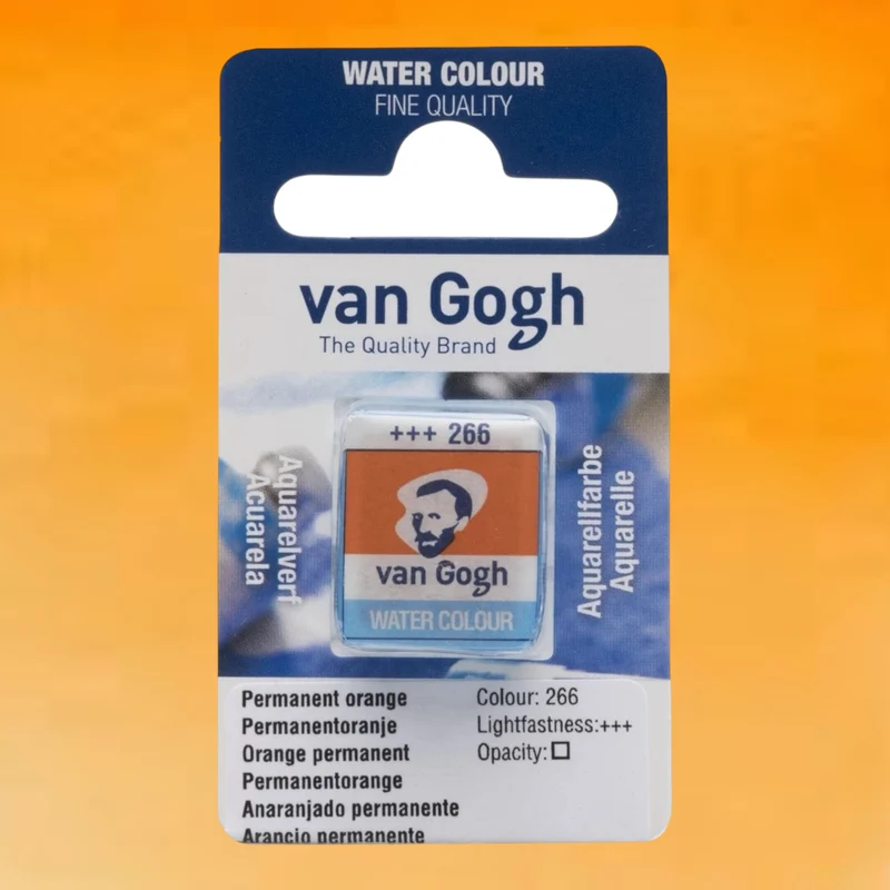 Van Gogh Aquarellfarbe Näpfchen Permanent Orange 266